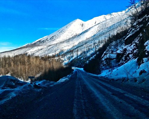 Syberyjskie drogi - droga na Magadan zimą